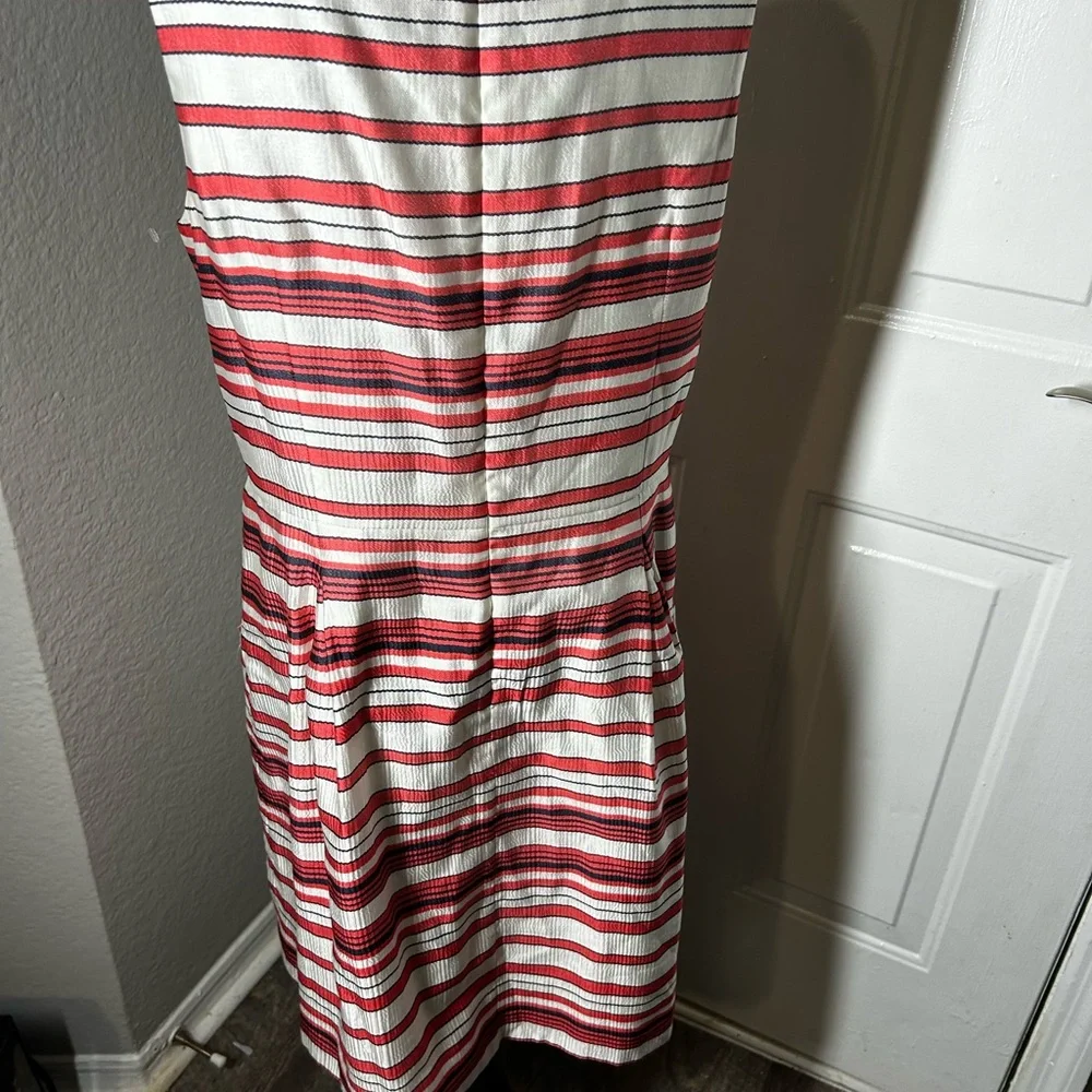 Ann Taylor Red and White Striped Mini Dress - Picture 7 of 8